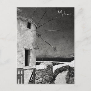 Die Windmühlen von Mykonos 3 - Postkarte