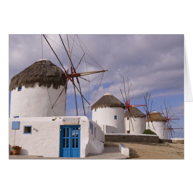 Die Windmühlen von Mykonos auf den griechischen In (Vorderseite (Horizontal))