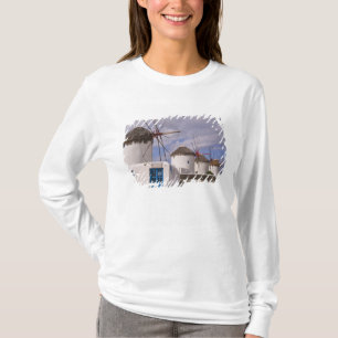 Die Windmühlen von Mykonos auf den griechischen In T-Shirt