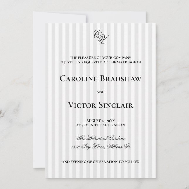 Die Windsor-Hochzeitseinladung Einladung (Vorderseite)
