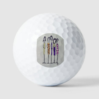 Die Wine Girls Golfbälle