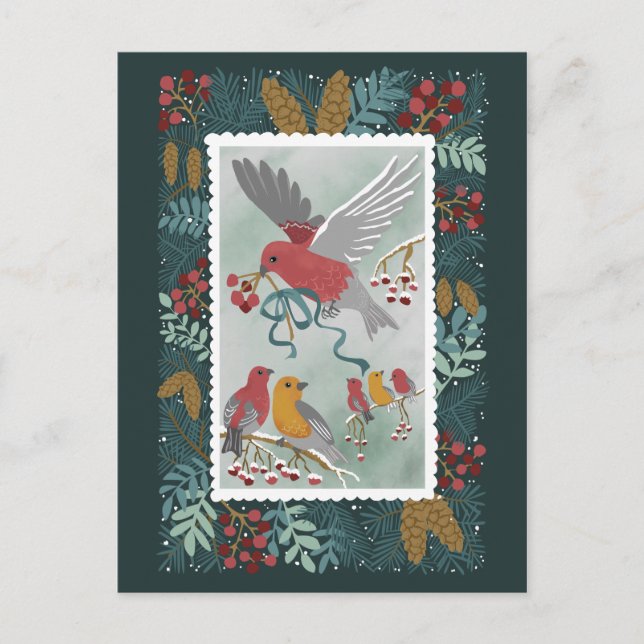 Die Winter Earth Song Postkarte (Vorderseite)