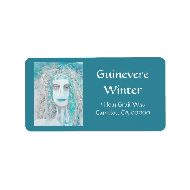 Die Winter Solstice-Königin Adressaufkleber (Vorne)