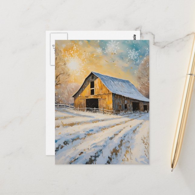 Die Wintermauer Postkarte (Vorderseite/Rückseite Beispiel)