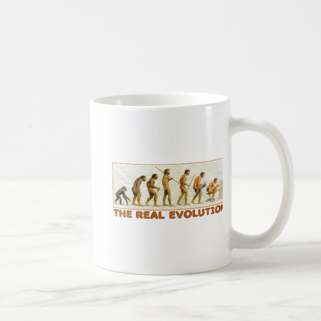 Die wirkliche Evolution Tasse (Rechts)