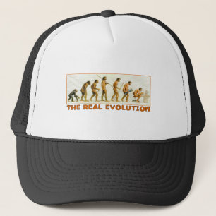 Die wirkliche Evolution Truckerkappe