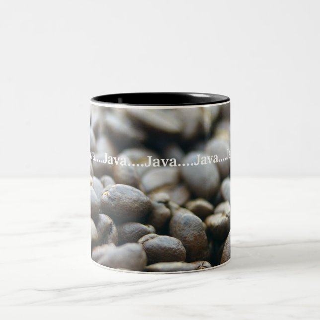 Die wirkliche Kaffee-Tasse Zweifarbige Tasse (Mittel)