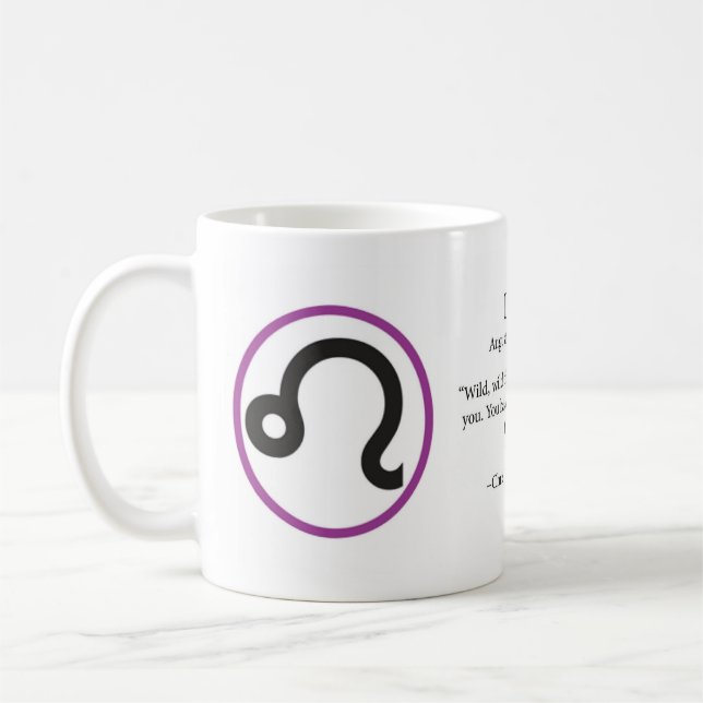 Die wirkliche Löwe-Kaffee-Tasse Tasse (Links)