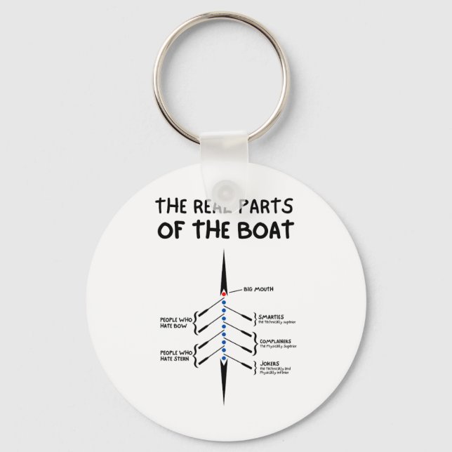 Die wirklichen Teile des Bootes Schlüsselanhänger (Vorderseite)