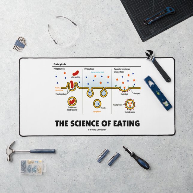 Die Wissenschaft, die den Spaß der Endozytose-Biol Schreibtischunterlage (Arbeitsplatz)