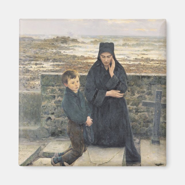 Die Witwe der Ile de Sein, 1880 Magnet (Vorne)