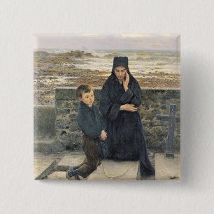 Die Witwe Ile de Sein, 1880 Button