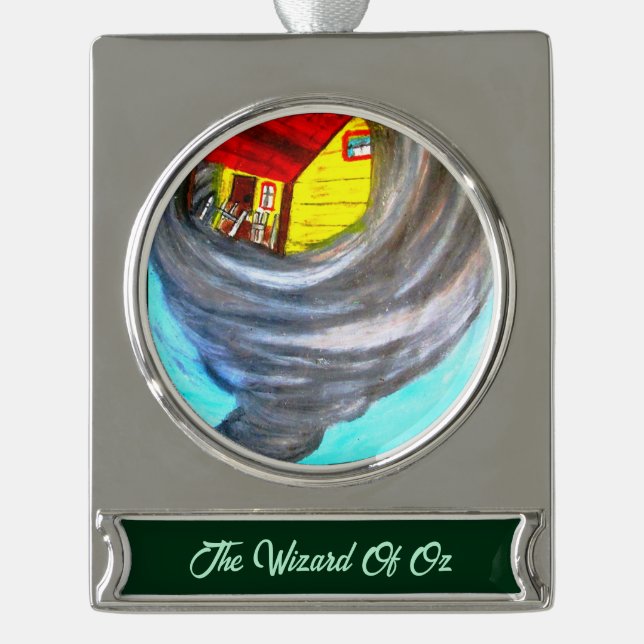 DIE WIZARD VON OZ DER TWISTER Banner Ornament (Vorderseite)