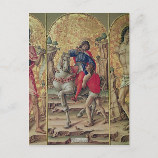 Die Wohltätigkeit St. Martin Postkarte (Vorderseite)