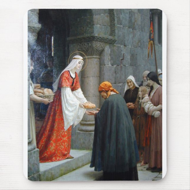Die Wohltätigkeit von St. Elizabeth von Ungarn Mousepad (Vorne)