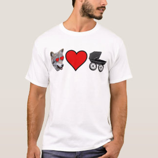 "Die Wolf-Lieben das Baby " T-Shirt