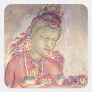 Die Wolken-Maide, von der Felsen-Festung, Quadratischer Aufkleber