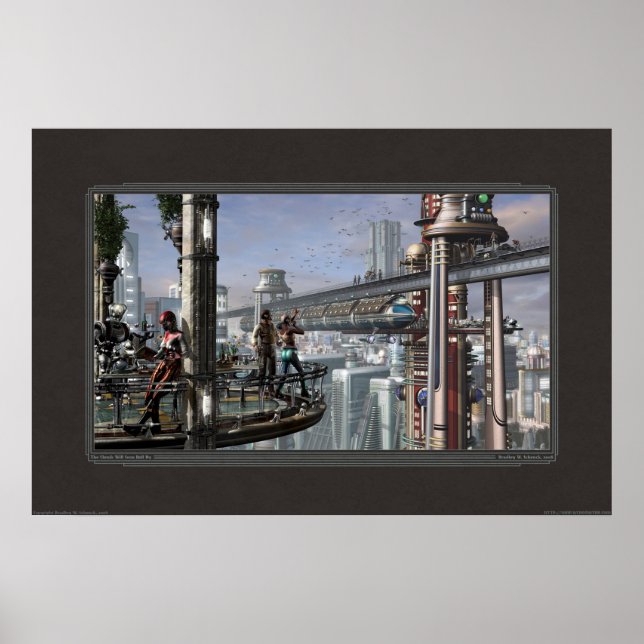 Die Wolken werden bald um (30x20") Poster (Vorne)