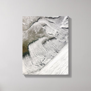 Die wolkigen Straßen vor Neuengland und den Mariti Leinwanddruck