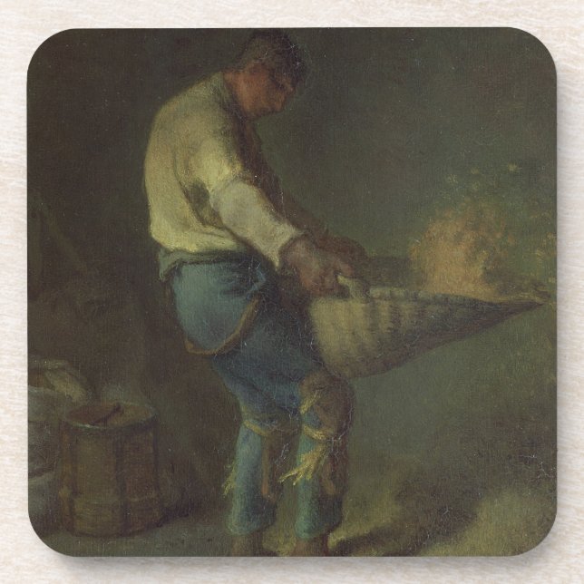 Die Worfelmaschine (Brett) Getränkeuntersetzer (Vorderseite)