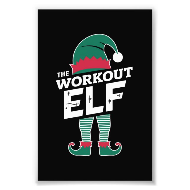 Die Workout-Elf-Gruppe passt Weihnachten in die Fa Fotodruck (Vorne)