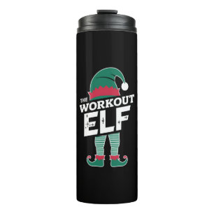 Die Workout-Elf-Gruppe passt Weihnachten in die Fa Thermosbecher