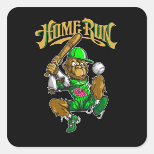 die Worte quot laufen quot auf ihm Quadratischer Aufkleber