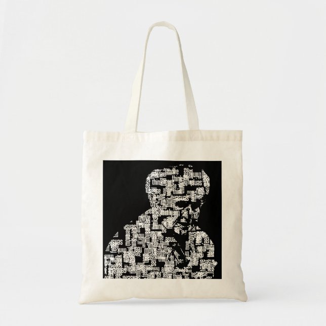 Die Wörter machen die Mann-Tasche | Moshe Jumbo Stoffbeutel (Vorne)