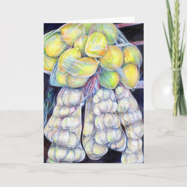 Die Wunder der westlichen Märkte, Gruß von Singapu Karte (Vorderseite)