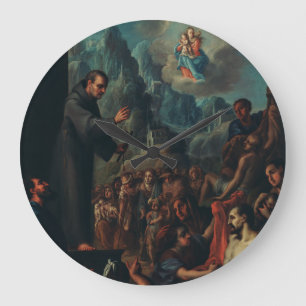 Die Wunder des Heiligen Salvador von Horta Große Wanduhr
