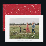 Die Wunder seiner Liebe Foto Typografie rot Feiertagskarte<br><div class="desc">Die Wunder seiner Liebe Foto Typografie Red Holiday Card Pop in Ihrem Lieblings-Foto und fügen Sie Ihren Namen. Das ist es! So einfach.</div>