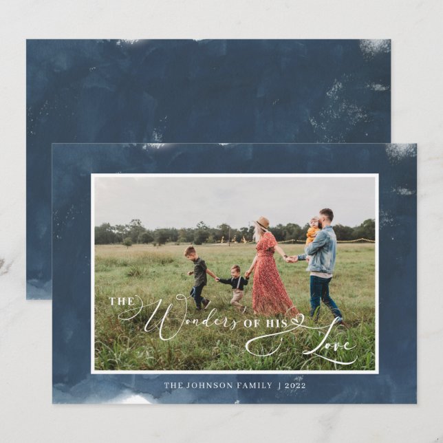 Die Wunder seiner Liebe Foto Weihnachten (Vorne/Hinten)