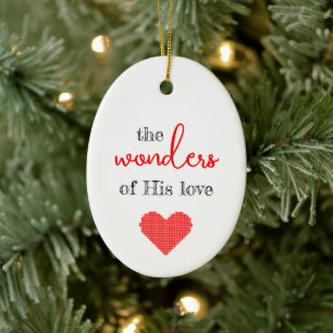Die Wunder seiner Liebe Weihnachtsschmuck