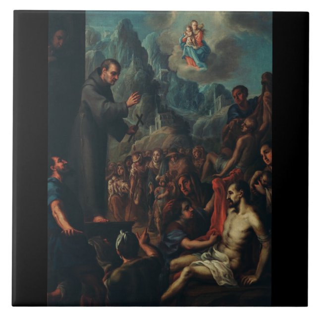 Die Wunder von Saint Salvador von Horta Fliese (Vorderseite)