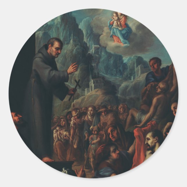 Die Wunder von Saint Salvador von Horta Runder Aufkleber (Vorderseite)