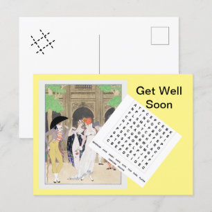 Die Wunderbare im Palais Royal (1921) von Barbier Postkarte