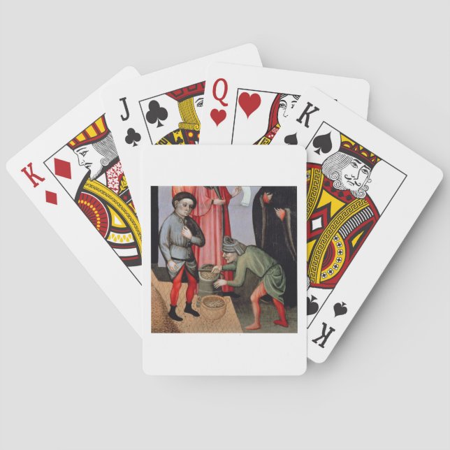 Die wunderbare Vermehrung des Kornes, Detail Spielkarten (Rückseite)