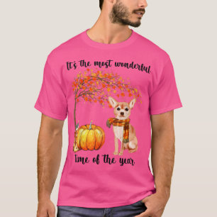 Die wunderbarste Herbstzeit Chihuahua Scarf T-Shirt