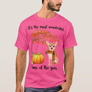 Die wunderbarste Herbstzeit Chihuahua Scarf T-Shirt