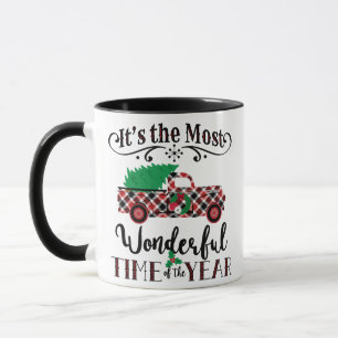 Die wunderbarste Weihnachts-Plaid-LKW-Tasse Tasse
