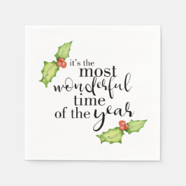 Die wunderbarste Weihnachtsquotenkalligrafie Serviette