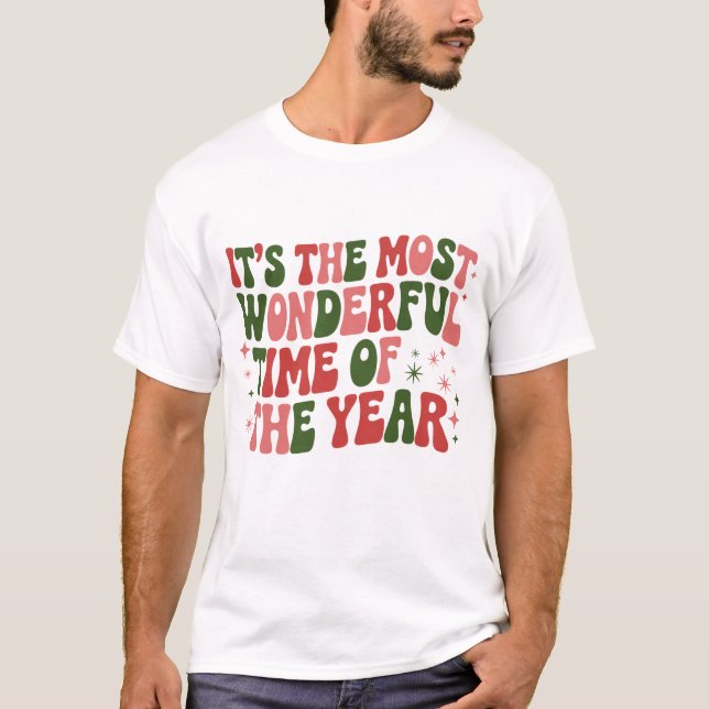 Die wunderbarste Weihnachtszeit T-Shirt (Vorderseite)
