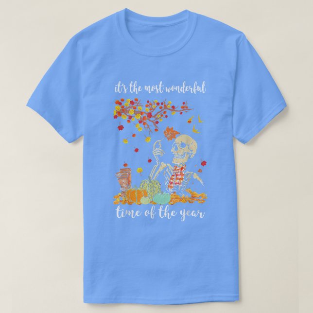 Die wunderbarste Zeit des Jahres Herbstschwung T-Shirt (Design vorne)