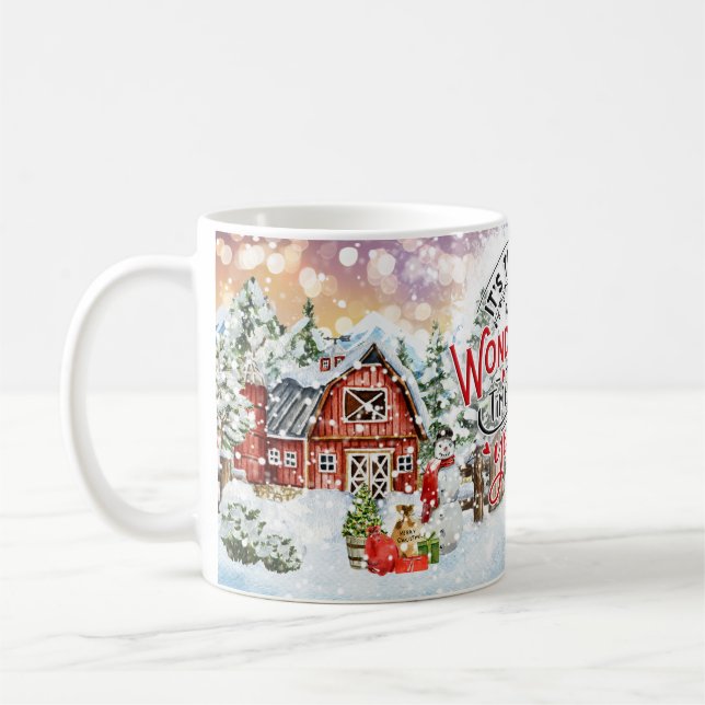 Die wunderbarste Zeit des Jahres Kaffeetasse (Links)