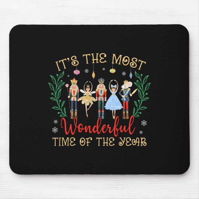 Die wunderbarste Zeit des Jahres Nutcracker Mousepad (Vorne)