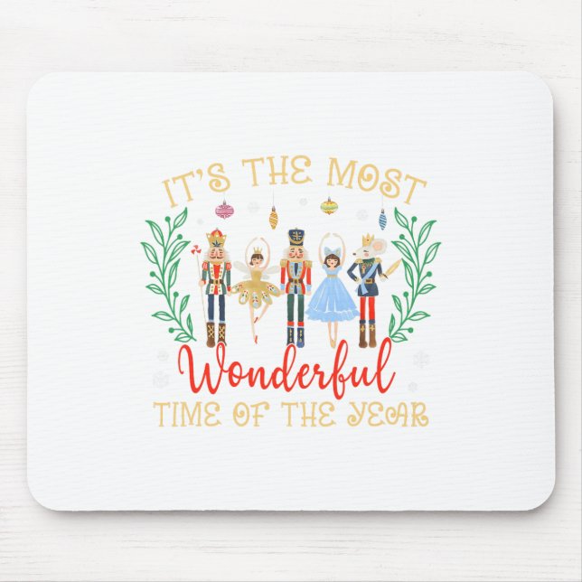 Die wunderbarste Zeit des Jahres Nutcracker Mousepad (Vorne)