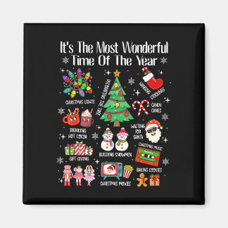 Die wunderbarste Zeit des Jahres Weihnachten Xmas Magnet