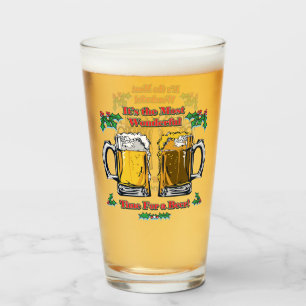 Die wunderbarste Zeit für ein Bier Glas