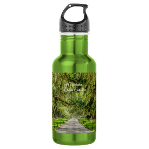 Die wunderschöne Allee mit ihren Eichen und dem Wa Edelstahlflasche