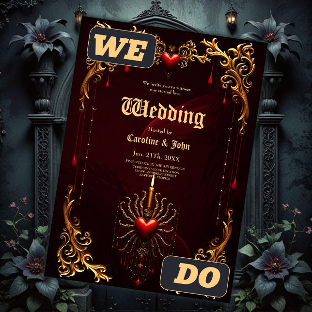 Die wunderschöne Kunst der gotischen Eleganz. Einladung (Von Creator hochgeladen)